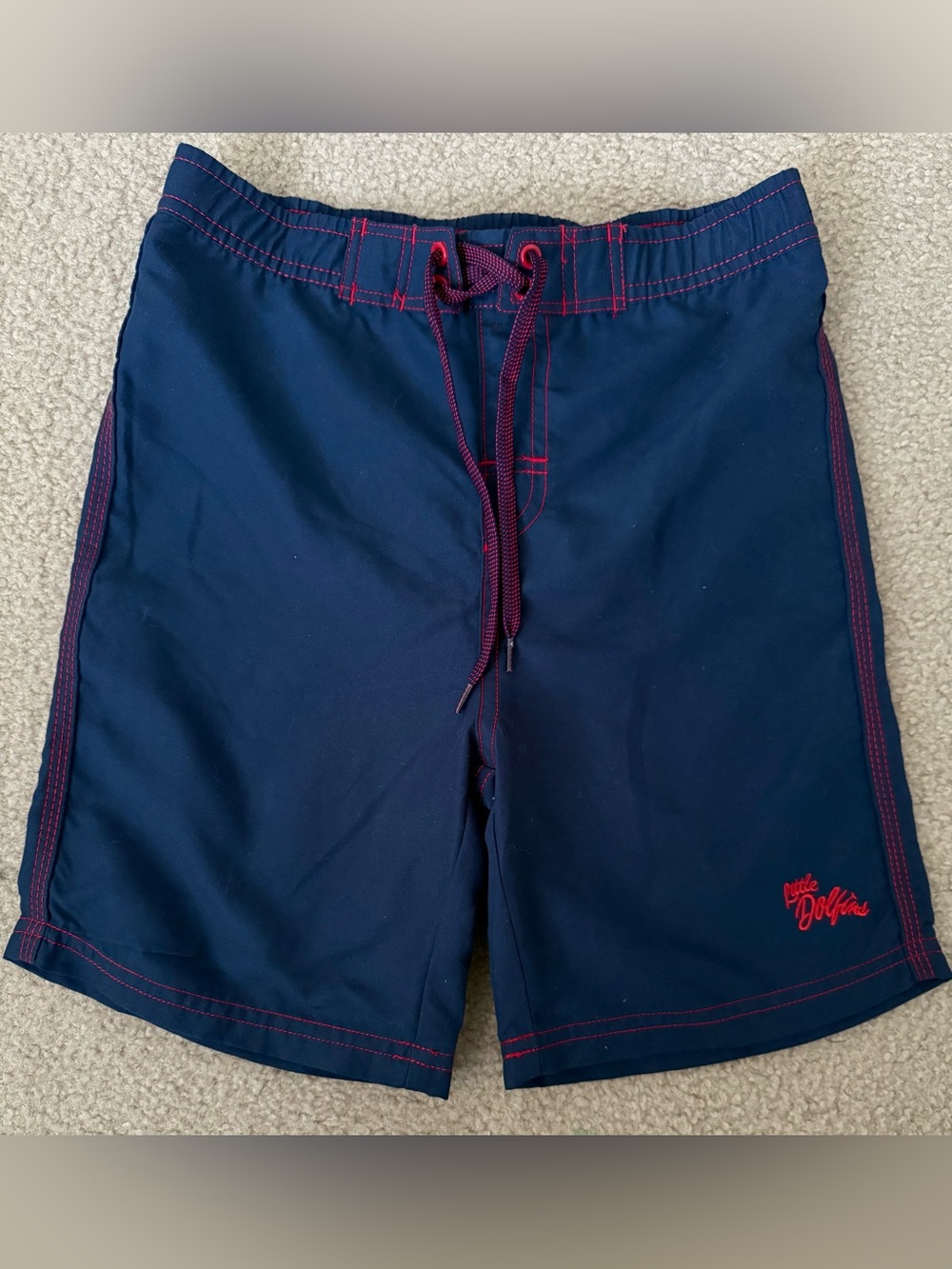 Little Dolfin Navy Swim Trunks